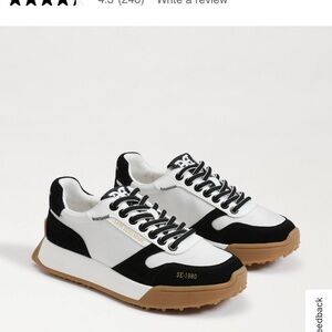 Sam Edelman Layla Black and White Sneakers